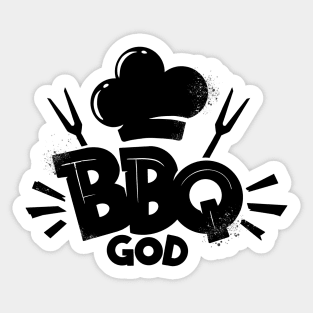 BBQ God Sticker